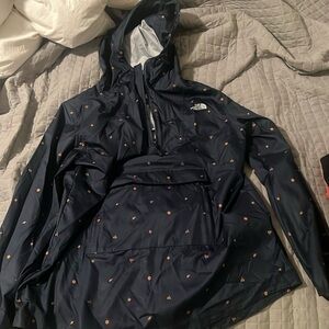 The north face windbreaker 1/4 zip with front pocket jacket